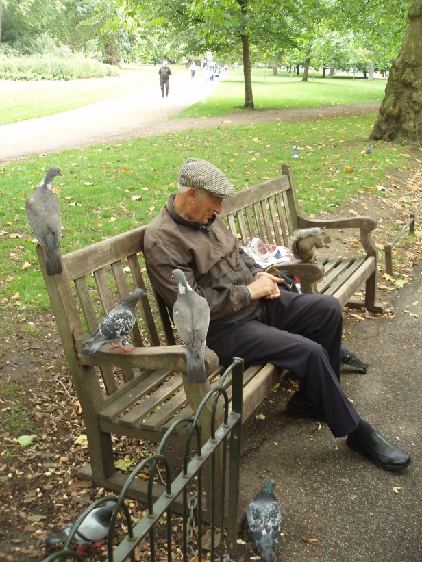 Anciano en Hyde Park